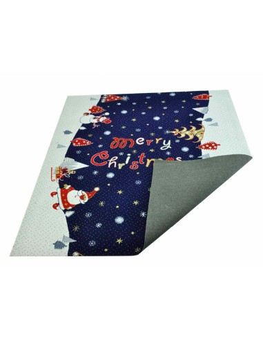 Corredor de alfombra de Papa Noel azul 100 x 110 cm. B4
