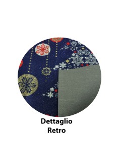 Tappeto blu BUONE NATALE passatoia 100x110 cm. B6 2