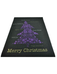 Coureur de Black Christmas tree tapis 100 x 134 cm. N3