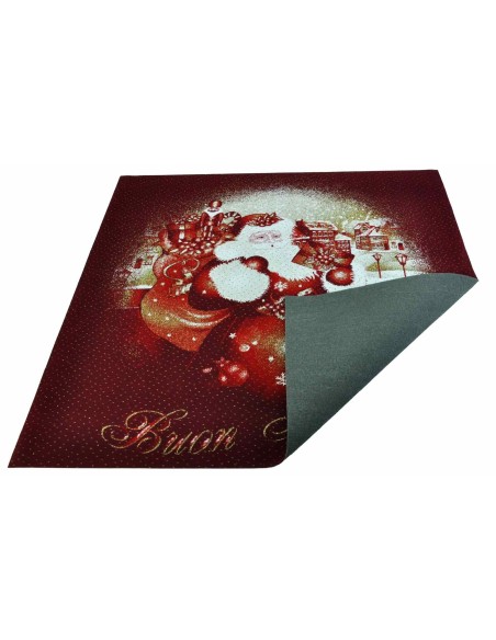 Alfombra roja Papá Noel 100 x 100 cm. R6
