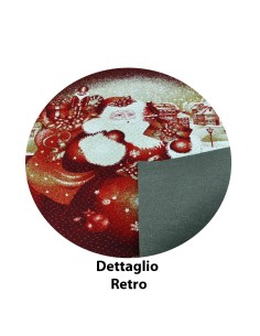 Tappeto rosso BABBO NATALE 100x100 cm. R6 2