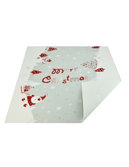 Tappeto bianco BABBO NATALE passatoia 100x97 cm. B3