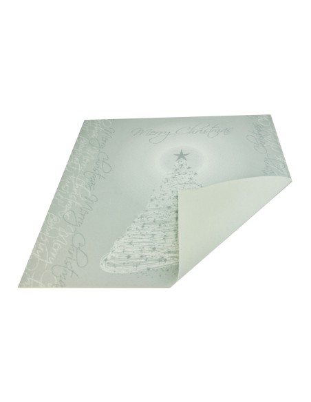 Coureur de sapin blanc tapis 100 x 105 cm. B1