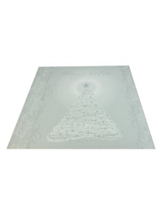 Tappeto bianco ALBERO DI NATALE passatoia 100x105 cm. B1
