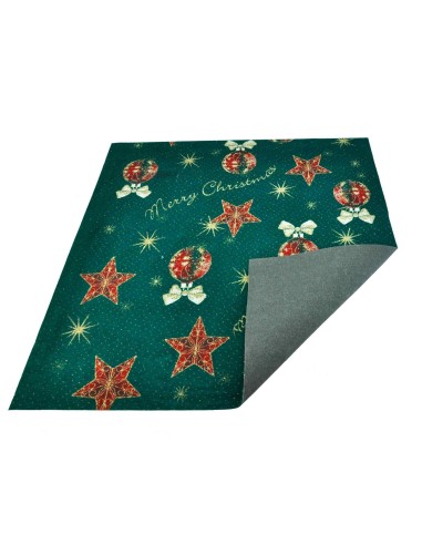 Corredor de alfombra de verde Navidad decoraciones de Navidad 100 x 97 cm. Ve2