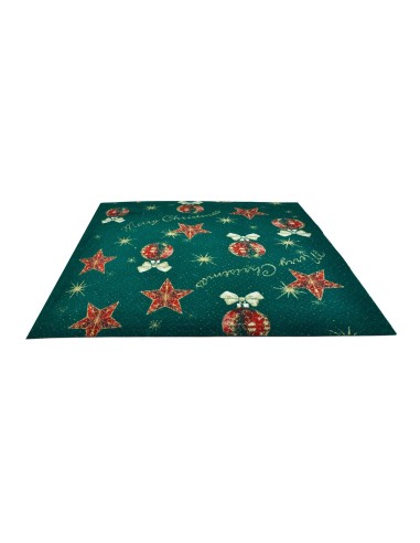 Corredor de alfombra de verde Navidad decoraciones de Navidad 100 x 97 cm. Ve2