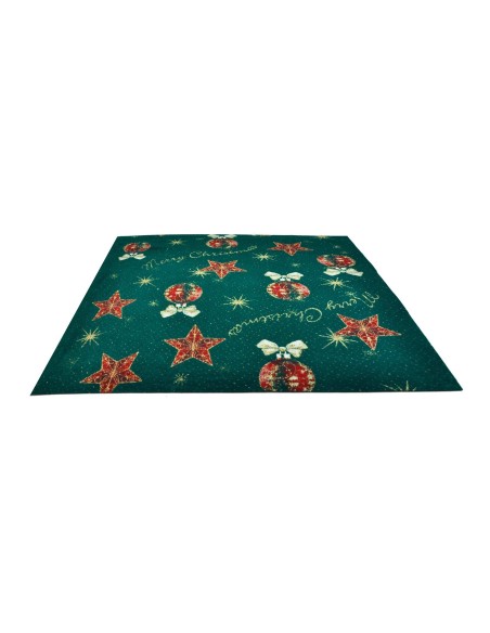 Coureur de tapis vert Noël décorations Noël 100 x 97 cm. VE2