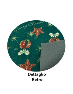 Coureur de tapis vert Noël décorations Noël 100 x 97 cm. VE2 2