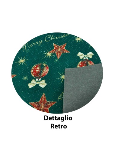 Coureur de tapis vert Noël décorations Noël 100 x 97 cm. VE2