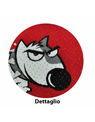 Teppich Matte samt 40 x 60 cm CANE ROSSO