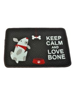 Alfombra tapete de terciopelo 40 x 60 cm KEEP CALM