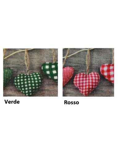 Tappeto cucina GRAFIC CUORI largo 57 cm. varie misure