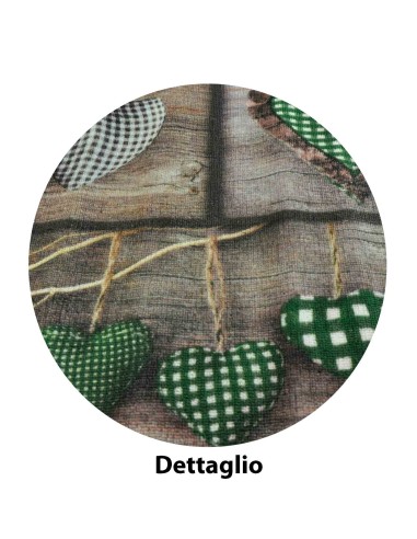 tapis de cuisine large de 57 cm. différentes tailles GRAFIC CUORI