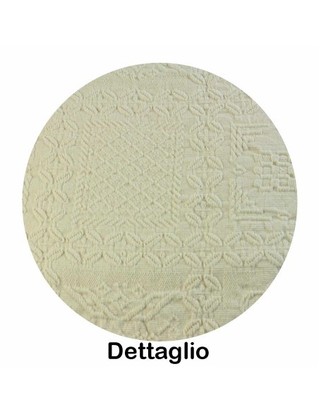 Dessus de lit pur coton chenille CORFU