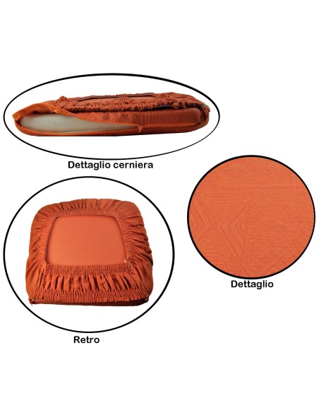 Coussins d’assise déhoussable avec bande élastique MEXICO