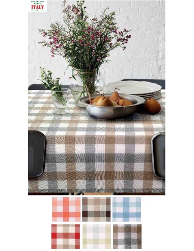 Tovaglia in cotone jacquard VICHY