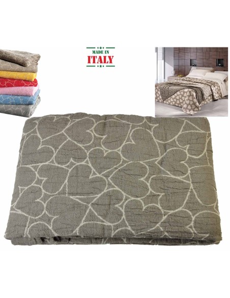 Telo arredo plaid copriletto Stropicciami Cuori Profilo