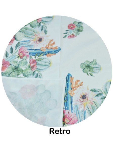 Nappe imprimée numérique placé cactus