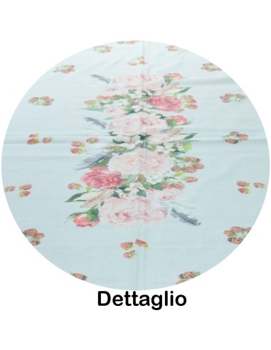 Tovaglia stampa digitale piazzata ROSE E LAMPONI