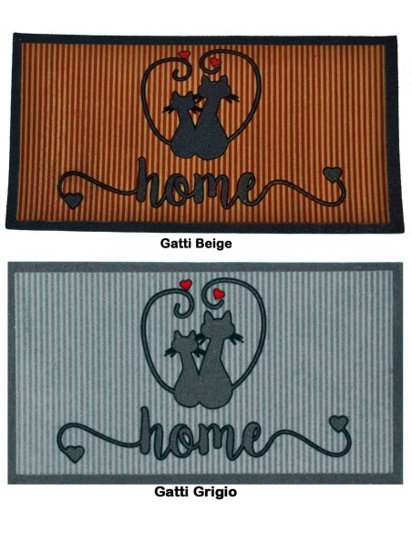 Zerbino floccato 40x70 cm. GATTI FLOMAT