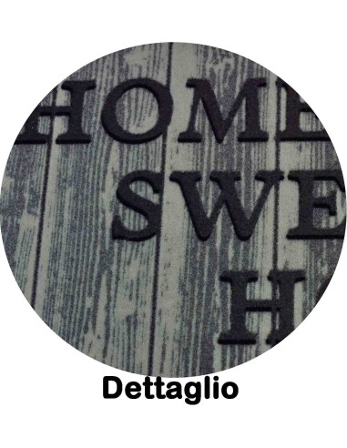 Beflockte Tür Matte 40 x 70 cm. SWEET HOME FLOMAT