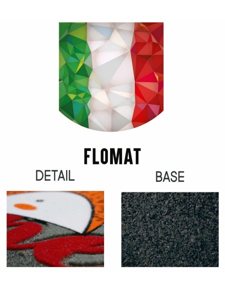 Floqué porte mat 40 x 70 cm. STARS FLOMAT