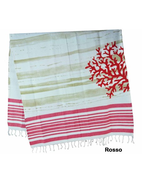 Fouta serviette de plage CORALLO