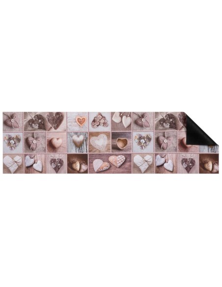 Antideslizante alfombra  TRANSFER SHABBY CUORE