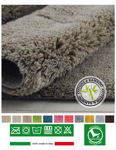 Tapis de bain antidérapant en bambou