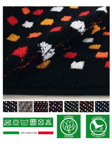Tappeto bagno antiscivolo BLACK POINT