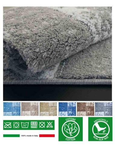 Tappeto da bagno antiscivolo BRICK