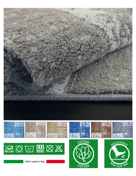Alfombra de baño antideslizante BRICK