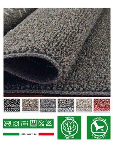 Tappeto corsia multiuso cotone antiscivolo TECLA