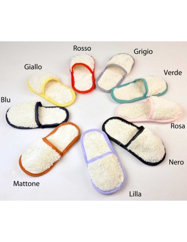 Ciabatte cotone da casa taglia unica