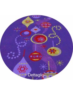 Guirlandes de tapis violet et décorations de pont H 100 cm. À Metro V2 2