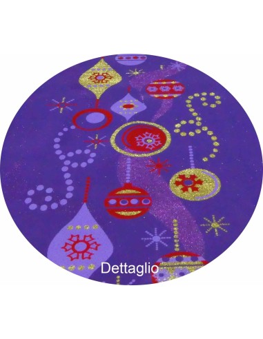 Guirlandes de tapis violet et décorations de pont H 100 cm. À Metro V2