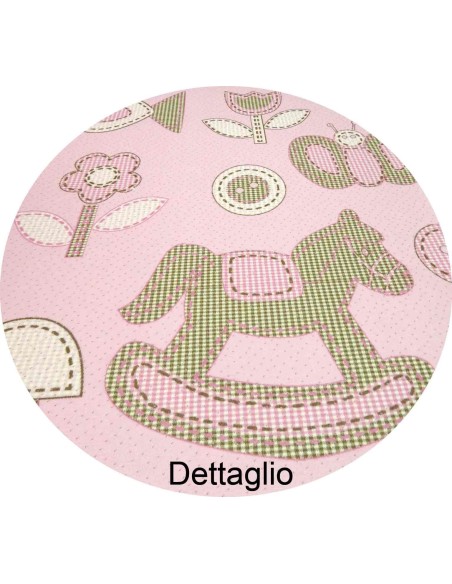 Tappeto corsia su misura taglio a vivo H. 100 cm. CAVALLINO A DONDOLO