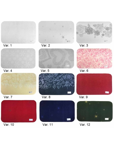 Tapis multifonctions 50x80 cm. Lurex Set 2 pièces