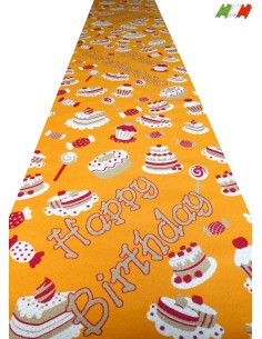Tappeto passatoia buon compleanno CAKES 2