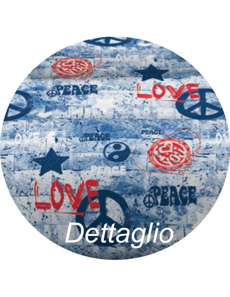 *Wall copripiumino 1 piazza e mezza cm 200x200