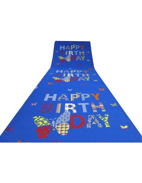 Tappeto corsia buon compleanno BUTTERFLY