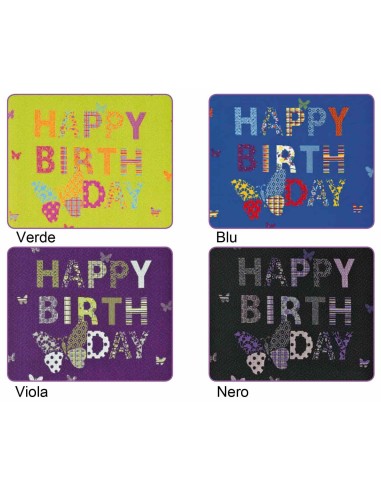 Tapis Lane joyeux anniversaire papillon