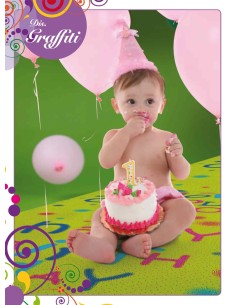 Tapis Lane joyeux anniversaire GRAFFITI 2