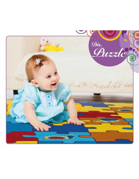 Tappeto passatoia su misura taglio a vivo PUZZLE