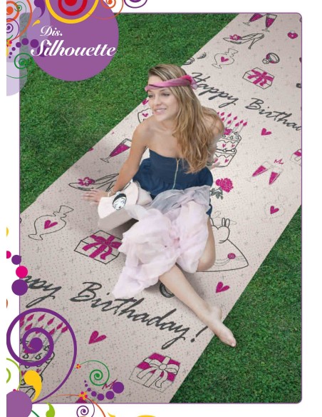 Alfombra de carril a medida para vivir SILUETTE PARTY