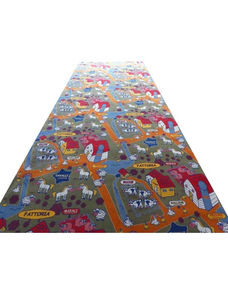 Voie sur mesure tapis coupé à vivre H. 200 cm. FATTORIA