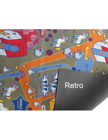 Voie sur mesure tapis coupé à vivre H. 200 cm. FATTORIA