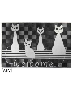 Paillasson rectangulaire 45X70 cm. caoutchouc GRECALE 2