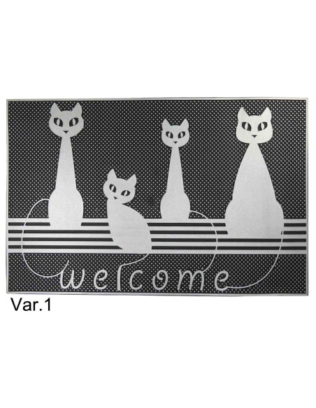 Paillasson rectangulaire 45X70 cm. caoutchouc GRECALE