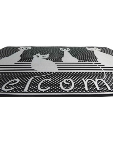 Paillasson rectangulaire 45X70 cm. caoutchouc GRECALE